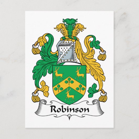 Carte Postale Robinson Family Crest (Devant)