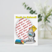 Carte Postale Robo-x9 Goes Back to School Photo Frame (Debout devant)