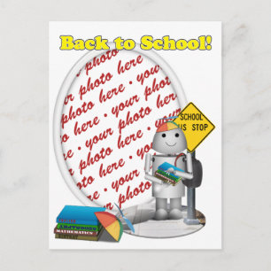Carte Postale Robo-x9 Goes Back to School Photo Frame