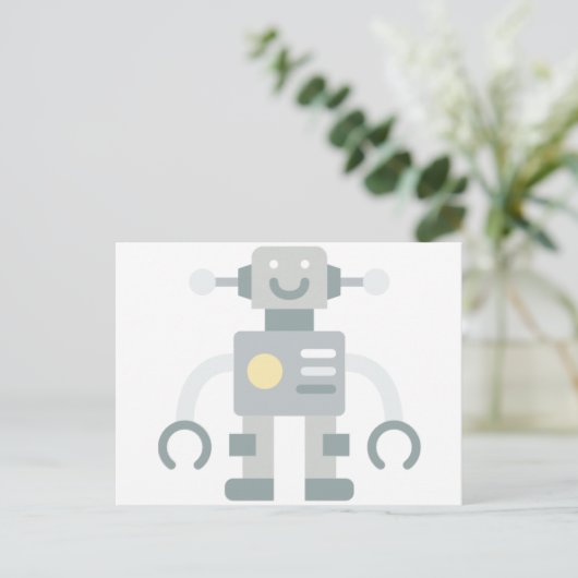 Carte Postale robot (Debout devant)