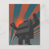 Carte postale Robot 4 style rétro (Devant)