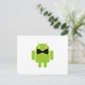 Carte Postale Robot Androïde vert à part entière (Debout devant)