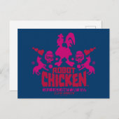 Carte Postale Robot Chicken Nerd Unicorn (Devant / Derrière)