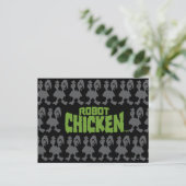 Carte Postale Robot Chicken Silhouette Pattern (Debout devant)