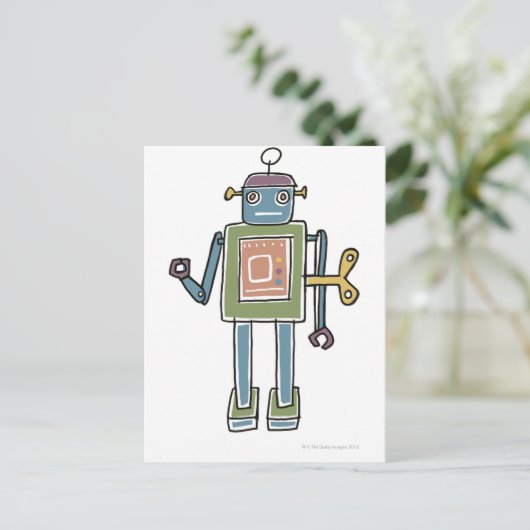 Carte Postale Robot Clockwork (Debout devant)