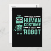 Carte Postale Robot cool Funny Robot Technology (Devant / Derrière)