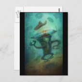 Carte Postale Robot Cowboy (Devant / Derrière)