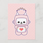 Carte Postale Robot de chat mignon (Devant)