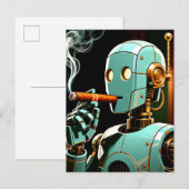 Carte Postale Robot de cigarette (Devant / Derrière)