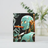 Carte Postale Robot de cigarette (Debout devant)