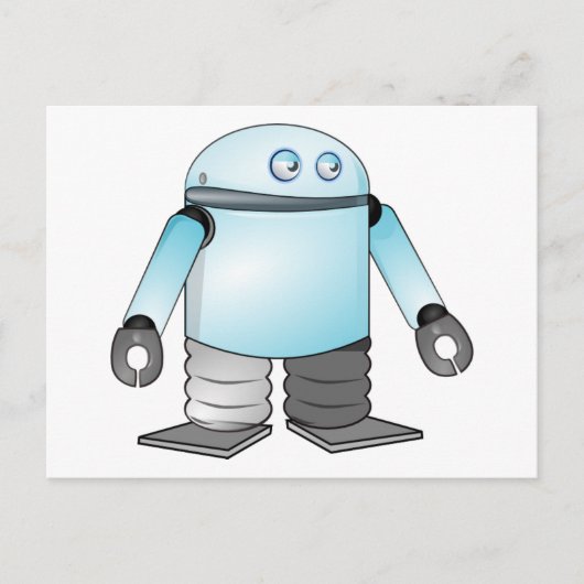 Carte Postale Robot de dessin animé (Devant)