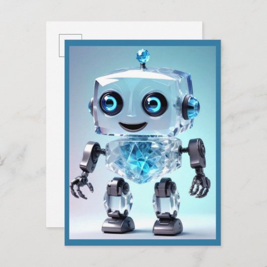 Carte Postale Robot de jouet mou (Devant / Derrière)