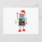 Carte Postale Robot de Noël (Devant)