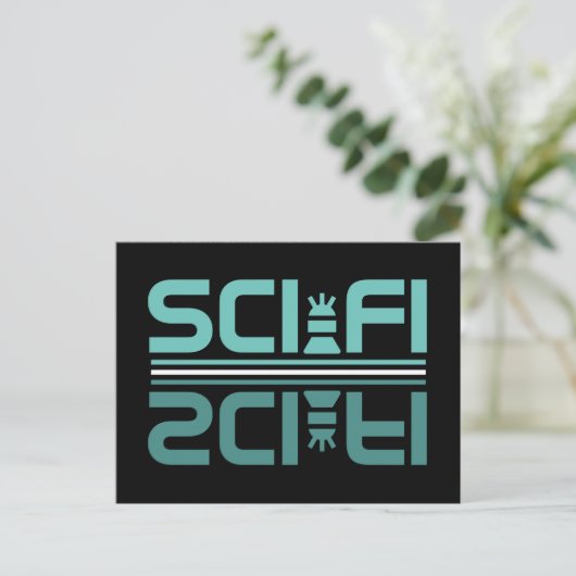 Carte Postale Robot de science-fiction (Debout devant)