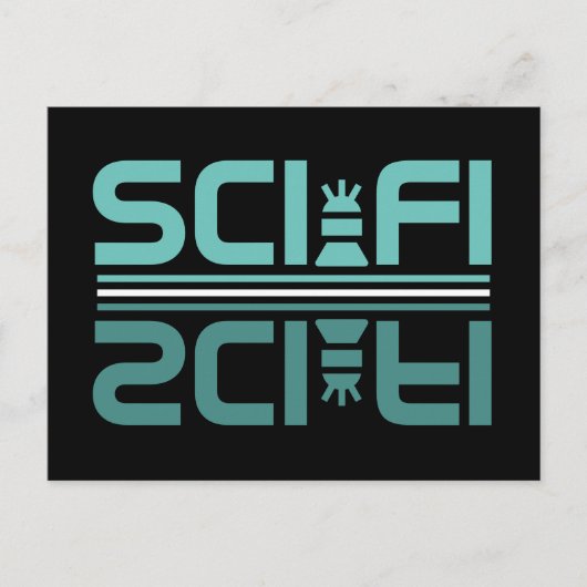 Carte Postale Robot de science-fiction (Devant)