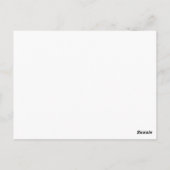 Carte Postale Robot Frankie, vert sur blanc (Dos)