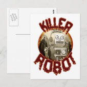 Carte postale Robot Killer (Devant / Derrière)