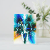 Carte Postale Robot léger étoile (Debout devant)
