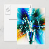 Carte Postale Robot léger étoile (Devant / Derrière)