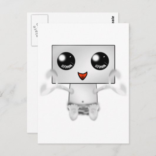 Carte Postale Robot Mignon (Devant / Derrière)