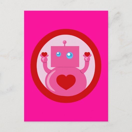 Carte Postale Robot mignon (Devant)