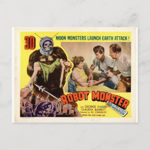 CARTE POSTALE ROBOT MONSTRE
