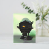 Carte postale Robot Planet Toy Cute (Debout devant)