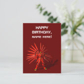 Carte Postale Robot Red Mecha (Debout devant)