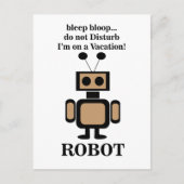 Carte Postale Robot Robotique Drôle (Devant)