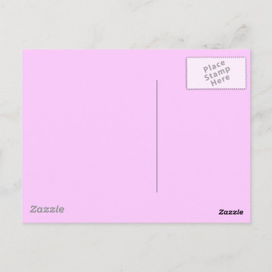 Carte Postale Robot rose (Dos)