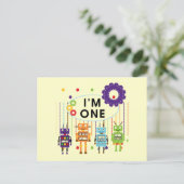 Carte Postale Robot Tshirts et cadeaux d'anniversaire (Debout devant)
