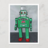 Carte Postale Robot vert (Devant)