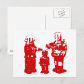 Carte Postale Robots de jouets rétro (Devant / Derrière)