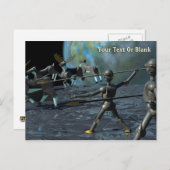 Carte Postale Robots de l'âge de bronze (Devant / Derrière)