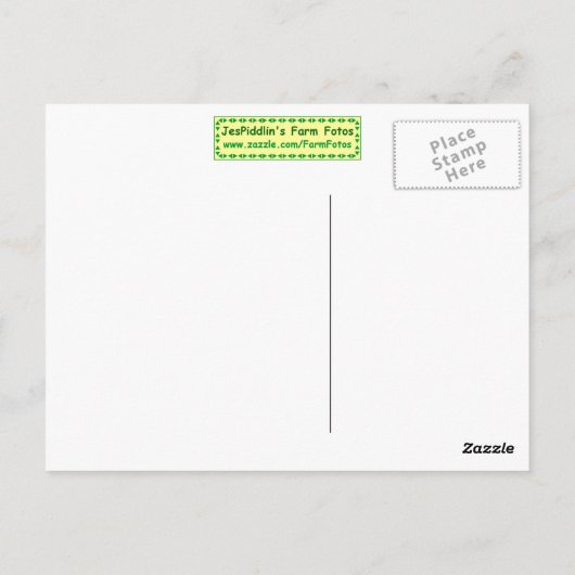 Carte postale robuste pour la grange (Dos)