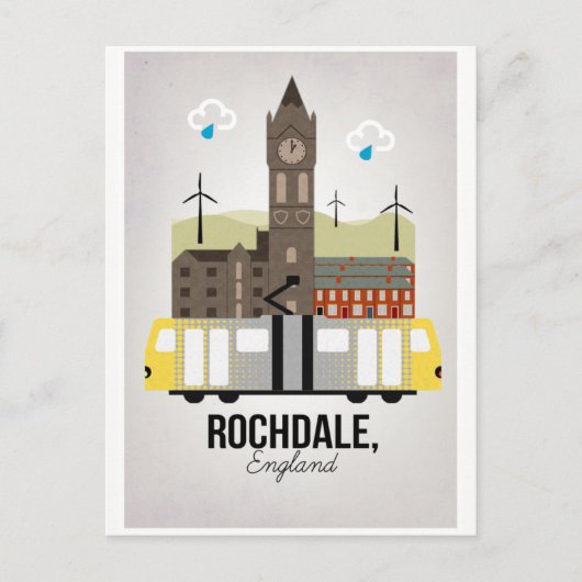 Carte postale Rochdale (Devant)