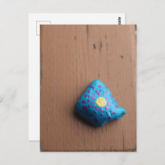 Carte Postale Roche à points Polka Cute (Devant / Derrière)