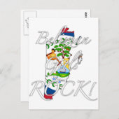 Carte Postale Roche bélizéenne de filles ! (Devant / Derrière)