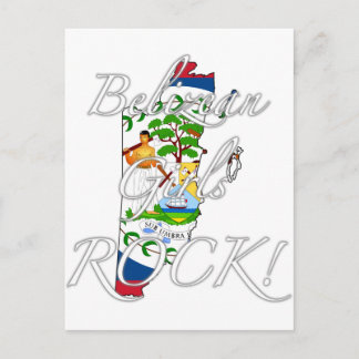 Carte Postale Roche bélizéenne de filles !