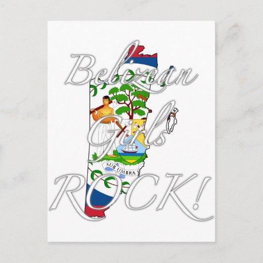 Carte Postale Roche bélizéenne de filles ! (Devant)