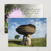 Carte Postale Roche de champignon (Devant / Derrière)