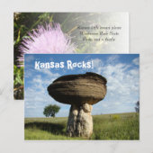 Carte Postale Roche de champignons (Devant / Derrière)