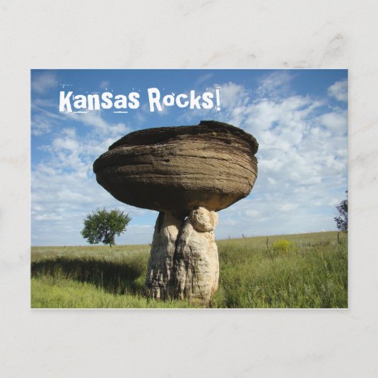 Carte Postale Roche de champignons (Devant)