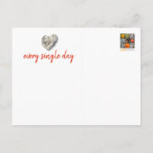 Carte Postale Roche de corail de plage tropicale Cœur Amour vous (Dos)