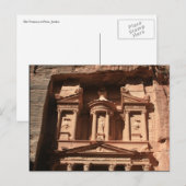 Carte Postale roche du trésor petra (Devant / Derrière)