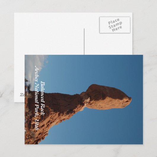 Carte Postale Roche équilibrée (Devant / Derrière)