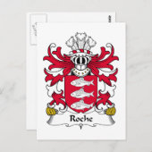Carte Postale Roche Family Crest (Devant / Derrière)