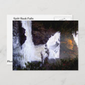 Carte Postale Roche fractionnée pendant l'Irène (Devant / Derrière)