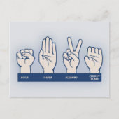 Carte Postale Roche, Papier, Ciseaux, Bombe À Cerise (Devant)