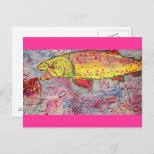 Carte Postale roche sur arc-en-ciel (Devant / Derrière)